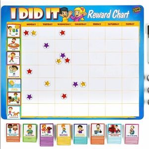 Magnetic/dry erase Rewards Chart-EUC